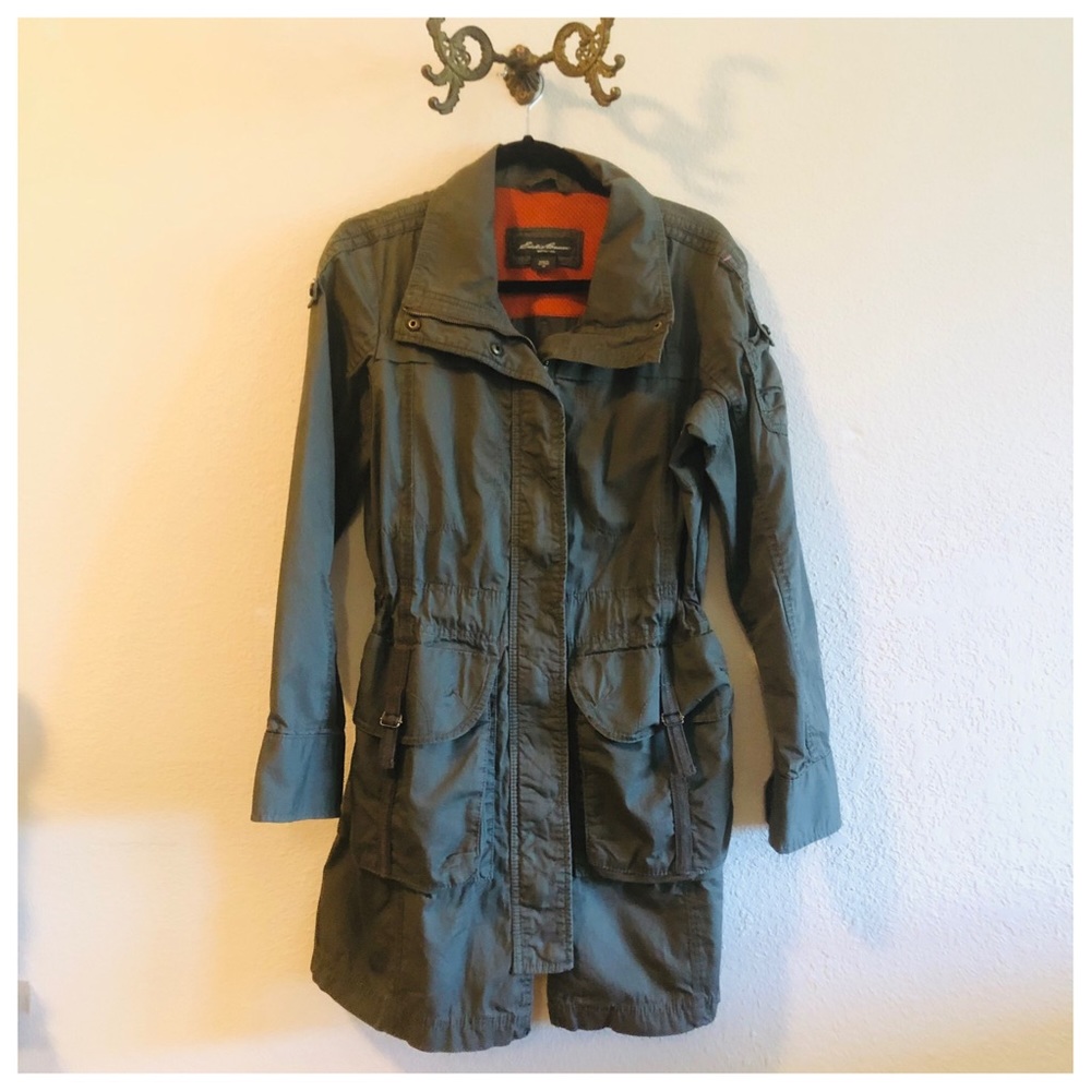 Eddie Bauer Green Wind Parka M